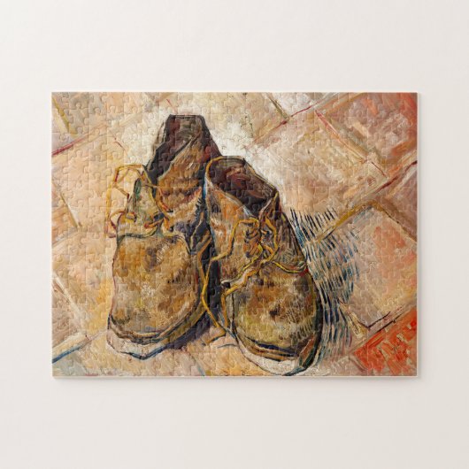Schuhe von Van Gogh Gemälde Art Puzzle (Horizontal)