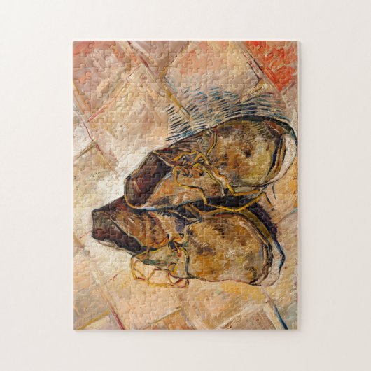 Schuhe von Van Gogh Gemälde Art Puzzle (Vertikal)