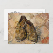 Schuhe von Vincent Van Gogh, 1886 Postcard Postkarte (Vorne/Hinten)