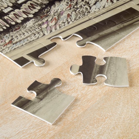 Schuhgeschäft in Kyoto, c.1890 (Hand-farbiges Puzzle (Seite)