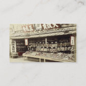 Schuhgeschäft in Kyoto, c.1890 (Hand-farbiges Visitenkarte (Rückseite)