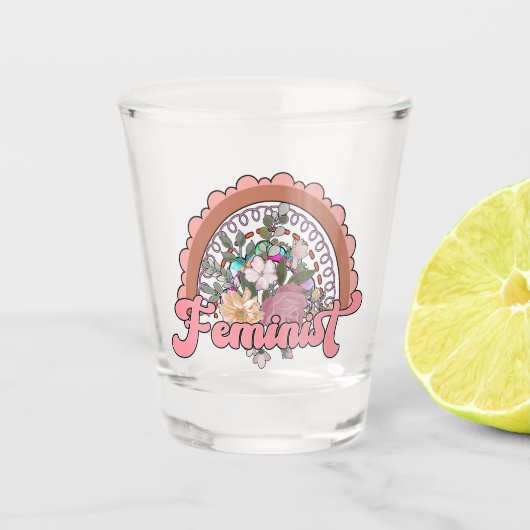 Schuhglas Schnapsglas (Vorderseite)