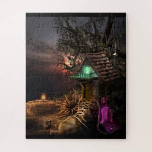 SCHUHHÄUSCHEN IM WALD FANTASIE PUZZLE