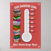 Schuhkarton-Thermometer-Plakat - Rot Poster (Vorne)