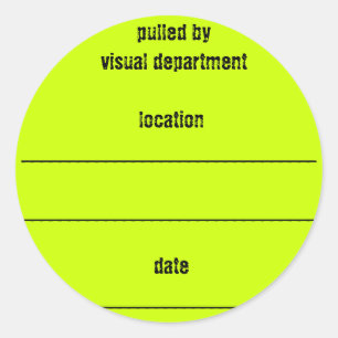 Schuhkastenaufkleber Runder Aufkleber