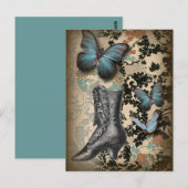 Schuhliebhaber viktorianisch postkarte (Vorne/Hinten)