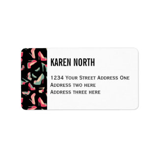 Schuhmonster Adressaufkleber