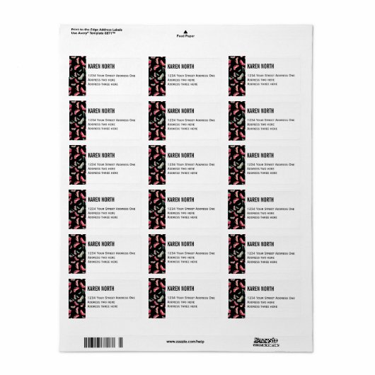 Schuhmonster Adressaufkleber (Vorne)