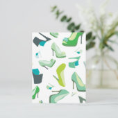 Schuhmonster für das Leben Postkarte (Stehend Vorderseite)