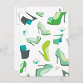 Schuhmonster für das Leben Postkarte (Vorne/Hinten)