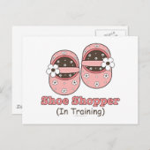Schuhpäckchen in der Schulung Postkarte (Vorne/Hinten)
