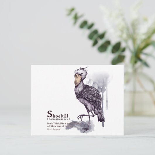 Schuhpflaume Postkarte (Stehend Vorderseite)