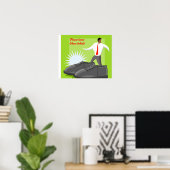 Schuhplakat bitte Ihre Schuhe hinter sich Poster (Heimbüro)