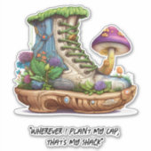 Schuhputzhaus Aufkleber (Vorderseite)