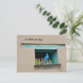 Schuhreparatur Postkarte (Stehend Vorderseite)