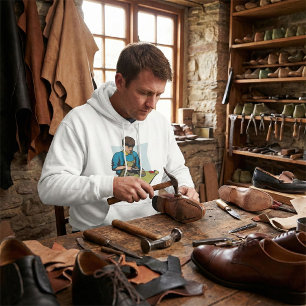 Schuhreparatur Schuster Vintager Schuhmacher Hoodie