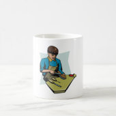 Schuhreparatur Schuster Vintager Schuhmacher Kaffeetasse (Mittel)