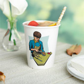 Schuhreparatur Schuster Vintager Schuhmacher Pappbecher