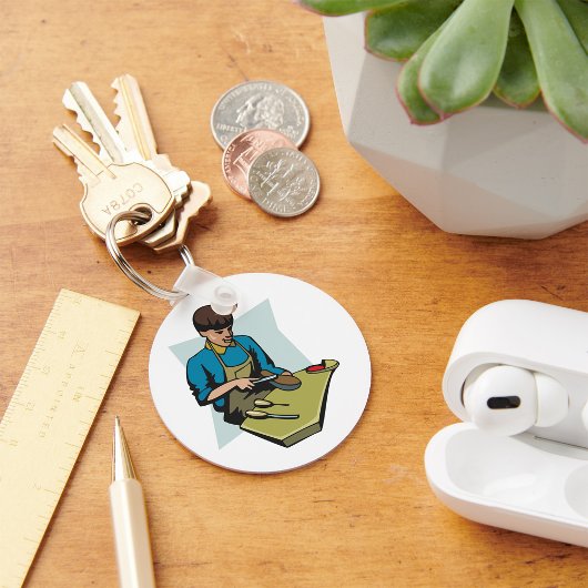 Schuhreparatur Schuster Vintager Schuhmacher Schlüsselanhänger