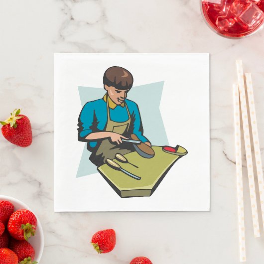 Schuhreparatur Schuster Vintager Schuhmacher Serviette