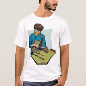 Schuhreparatur Schuster Vintager Schuhmacher T-Shirt (Vorderseite)