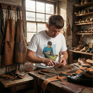 Schuhreparatur Schuster Vintager Schuhmacher T-Shirt