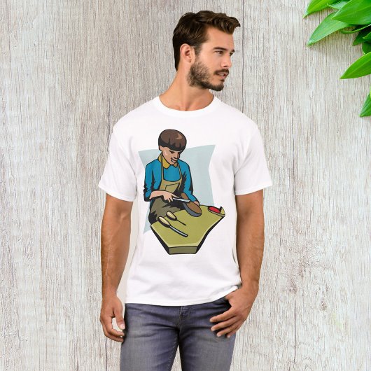 Schuhreparatur Schuster Vintager Schuhmacher T-Shirt