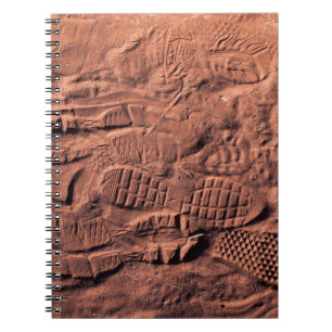 Schuhspur Notizblock