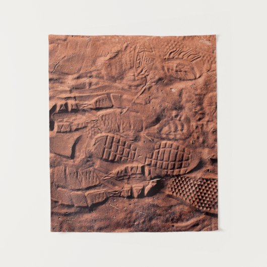 Schuhspur Wandteppich (Vorderseite)