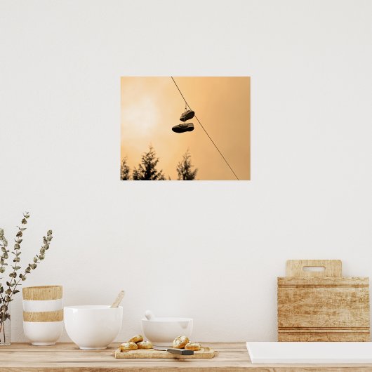 Schuhwarnung Poster (Küche)