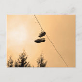 Schuhwarnung Postkarte (Vorderseite)