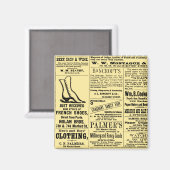 Schuhzeitungsanzeige Magnet (Vorderseite/Rückseite)