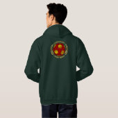 Schul-Fußballgeist Hoodie (Schwarz voll)