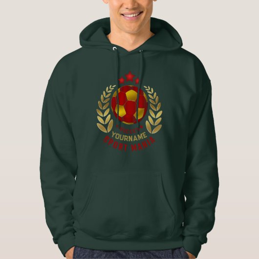 Schul-Fußballgeist Hoodie (Vorderseite)