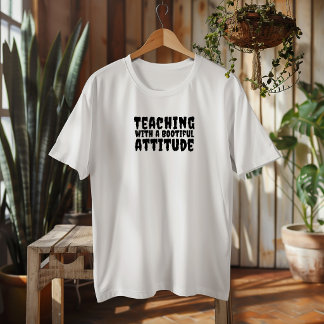 Schul-Halloween ironischer Lehrer schwarze Typogra T-Shirt