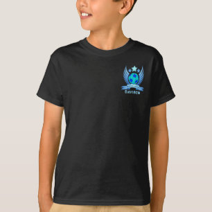 Schul-Kinder-Fußballteam-Emblem Geburtstagsgesch T-Shirt
