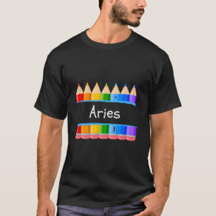 Schul-Lehrer-Schüler-Name Aries Kindergen Tag T-Shirt
