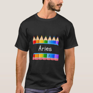 Schul-Lehrer-Schüler-Name Aries Kindergen Tag T-Shirt