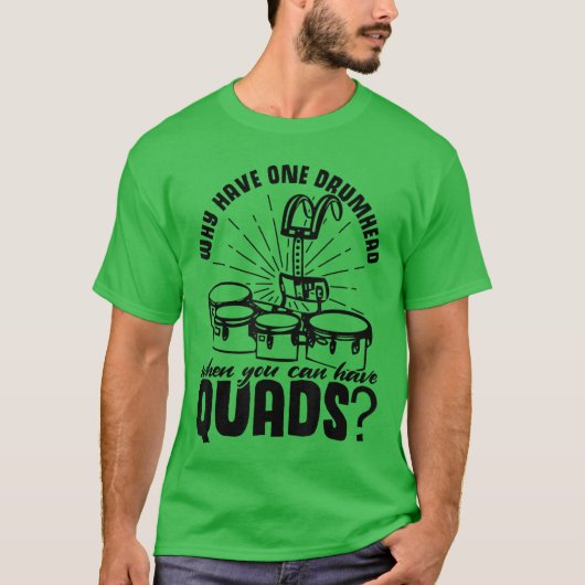 Schul-Marschkapelle oder lustige Trommler-Geschenk T-Shirt (Vorderseite)