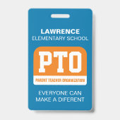 Schul-PTA/PTO-Abzeichen Ausweis (Vorderseite)