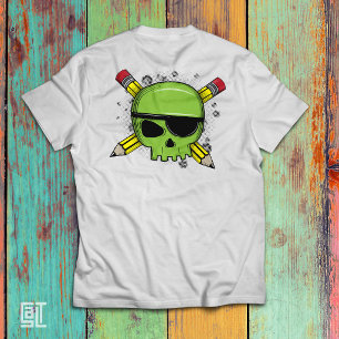 Schul-Schädel gekreuzte Stifte unverzichtbar für d T-Shirt