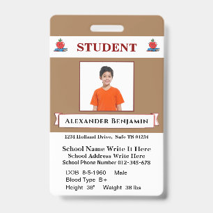 Schul Schüler Kind Foto Ausweis Identifikationskar