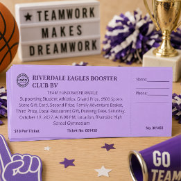 Schul-Sportteam-Fundraising-Club Lila-Tombola
