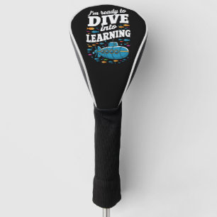 Schul-U-Boot bereit zum Eintauchen in das Lernen Golf Headcover