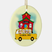 Schul-und Schulbus-T - Shirts und -geschenke Keramikornament (Rechts)
