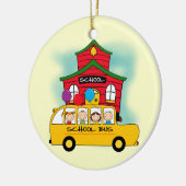 Schul-und Schulbus-T - Shirts und -geschenke Keramikornament (Links)