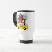 Schul-und Schulbus-T - Shirts und -geschenke Reisebecher (Vorderseite Links)