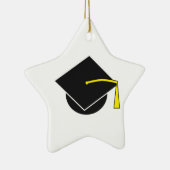 Schul-/Uni-/HochschulAbschluss-Kappe Keramikornament (Rechts)