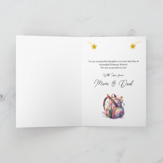 Schulabbrecher für Musiker Karte (Innenseite)