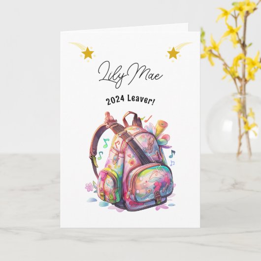 Schulabbrecher für Musiker Karte (Gelbe Blume)